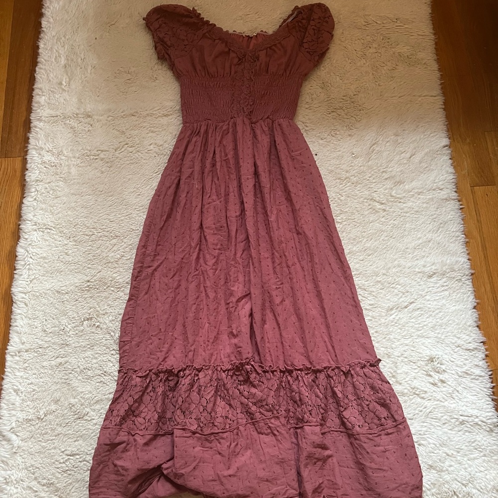 Pink Cottage core dress